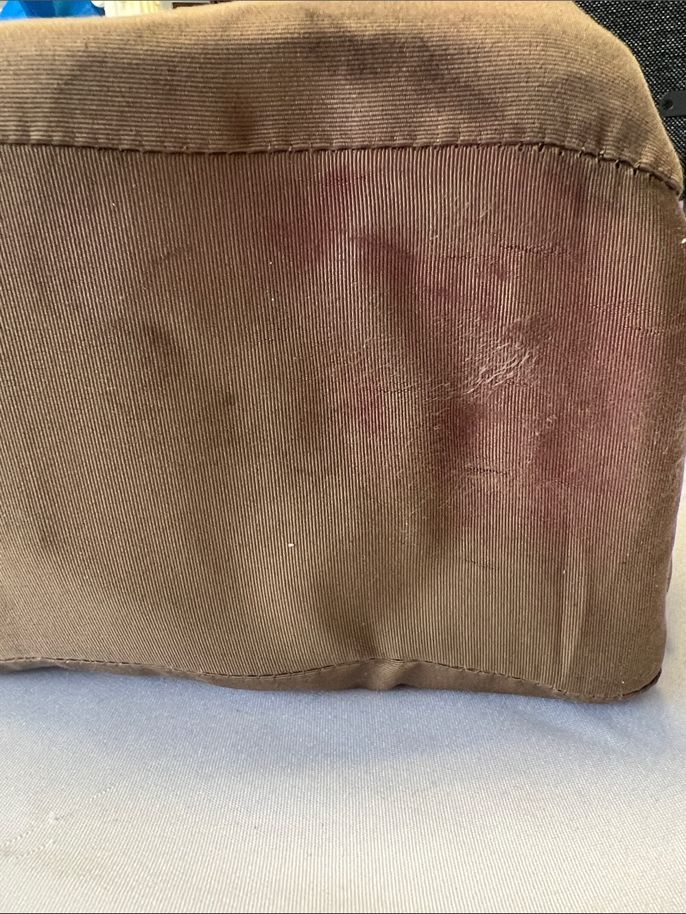 3.1 Phillip Lim Brown Canvas Toiletry Case with Subtle Reddish Accents